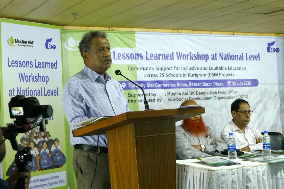 Muslim Aid and ESDO Host National Learning-Sharing Workshop to Advance Inclusive and Equitable Education